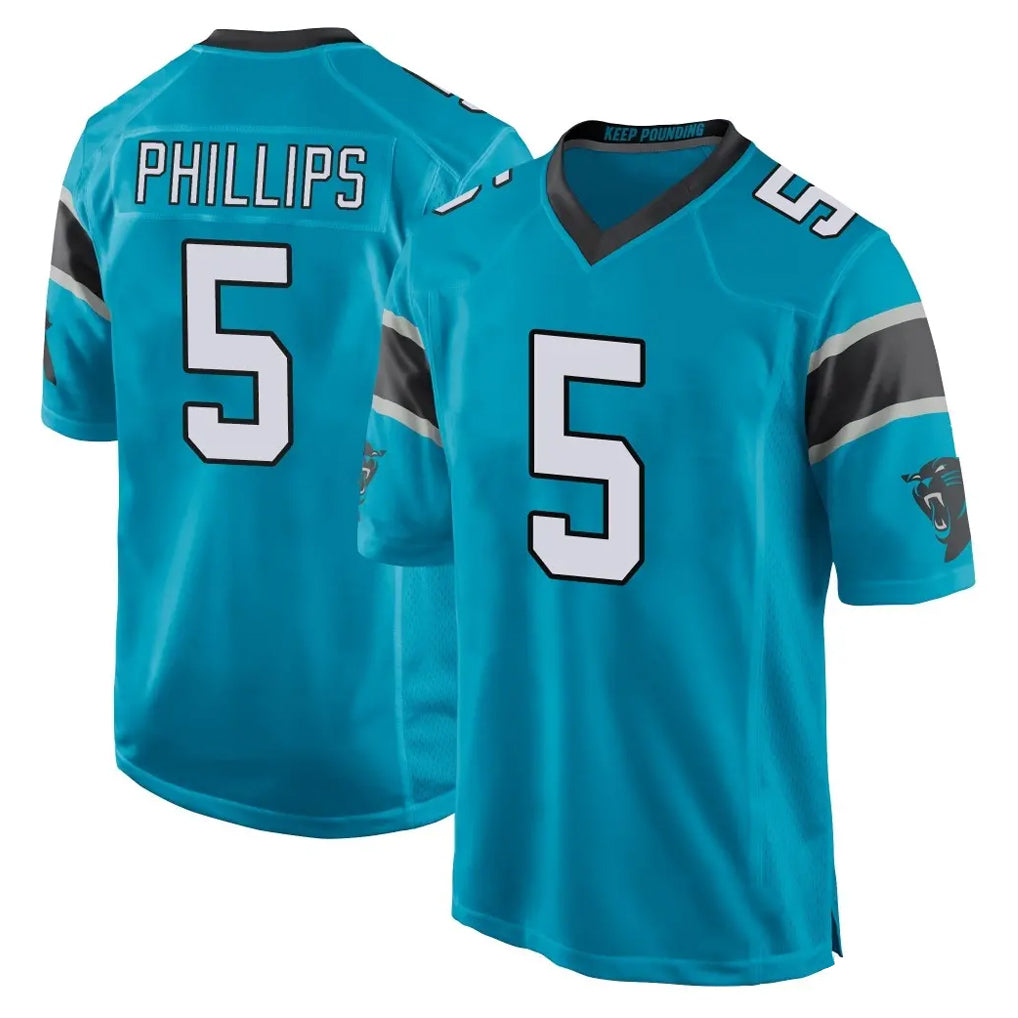 Parkc C.Panthers #5 Jaelan Phillips Player Blue Game Stitched Jerseys