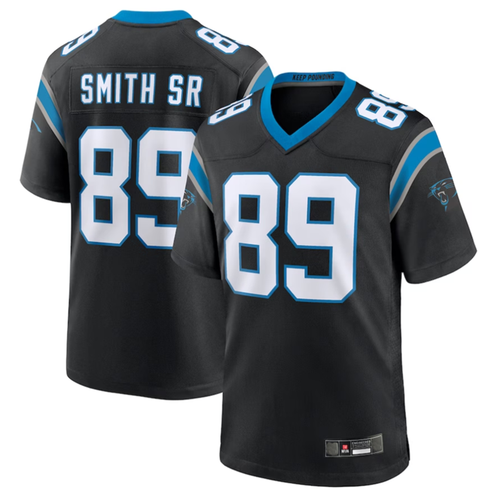Parkc C.Panthers #89 Steve Smith Sr. Black Retired Player Home Game Stitched Jerseys