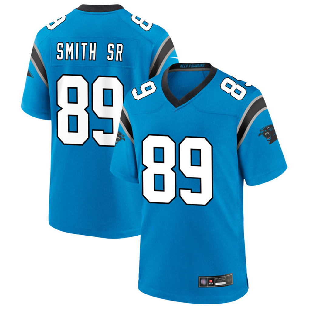 Parkc C.Panthers #89 Steve Smith Sr Player Blue Home Game Stitched Jerseys