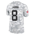 Parkc C.Panthers #8 Jaycee Horn Player Arctic Camo Salute to Service Limited Game Stitched Jerseys