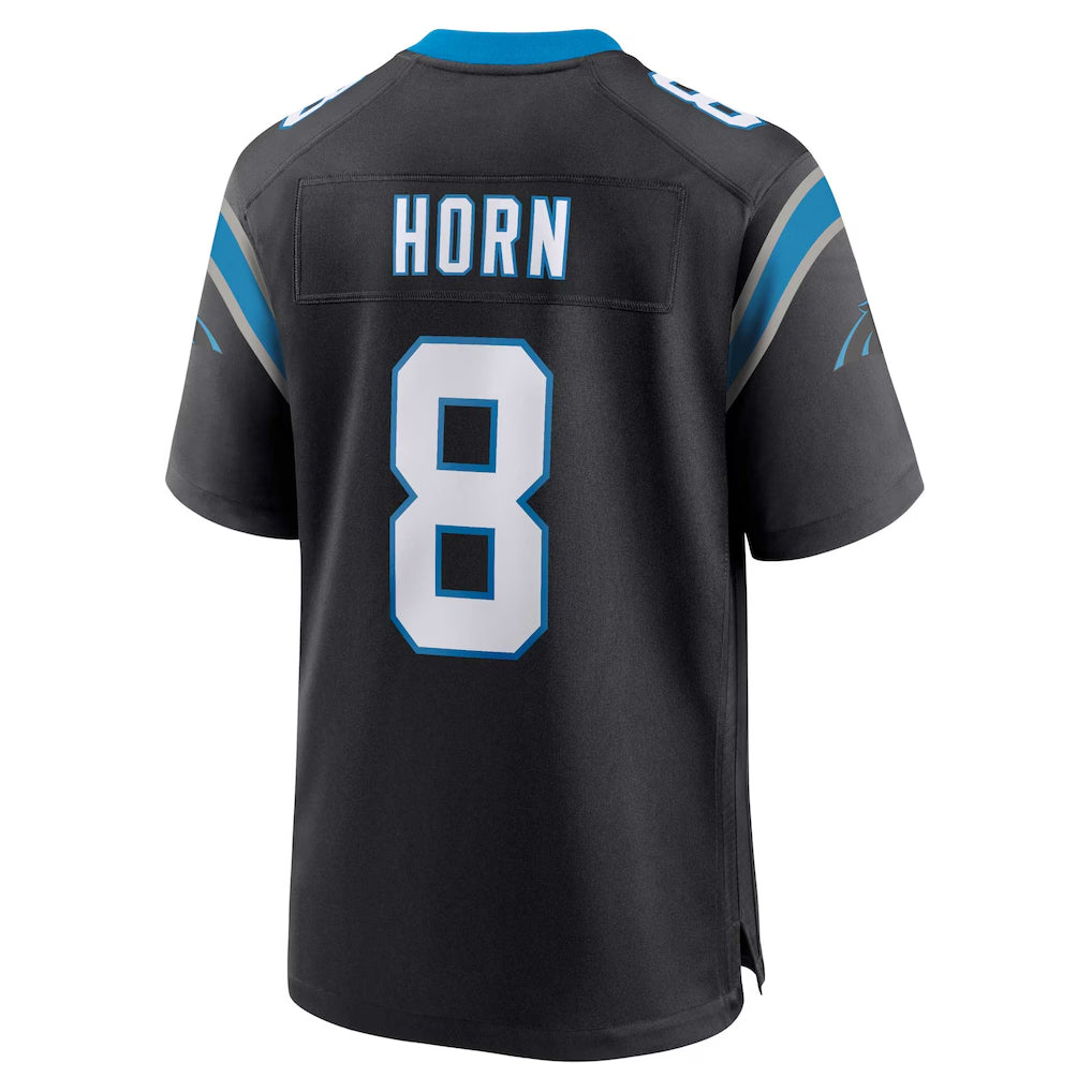 Parkc C.Panthers #8 Jaycee Horn Player Black Home Game Stitched Jerseys