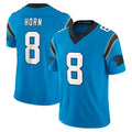 Parkc C.Panthers #8 Jaycee Horn Player Blue Vapor F.U.S.E. Limited Home Game Stitched Jerseys