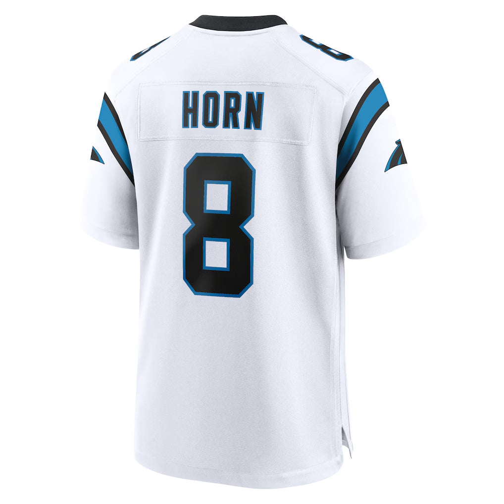Parkc C.Panthers #8 Jaycee Horn Player White Home Game Stitched Jerseys