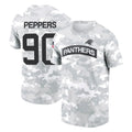 Parkc C.Panthers #90 Julius Peppers Player Arctic Camo Salute to Service T-Shirt Hoodies Stitched Jerseys