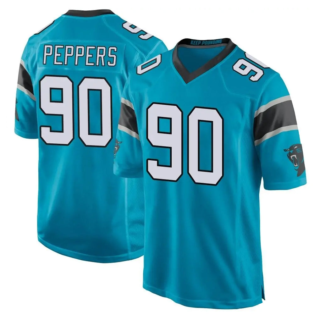 Parkc C.Panthers #90 Julius Peppers Player Blue Game Stitched Jerseys