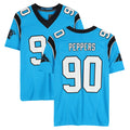 Parkc C.Panthers #90 Julius Peppers Player Blue Mitchell & Ness Legacy Replica Stitched Jerseys