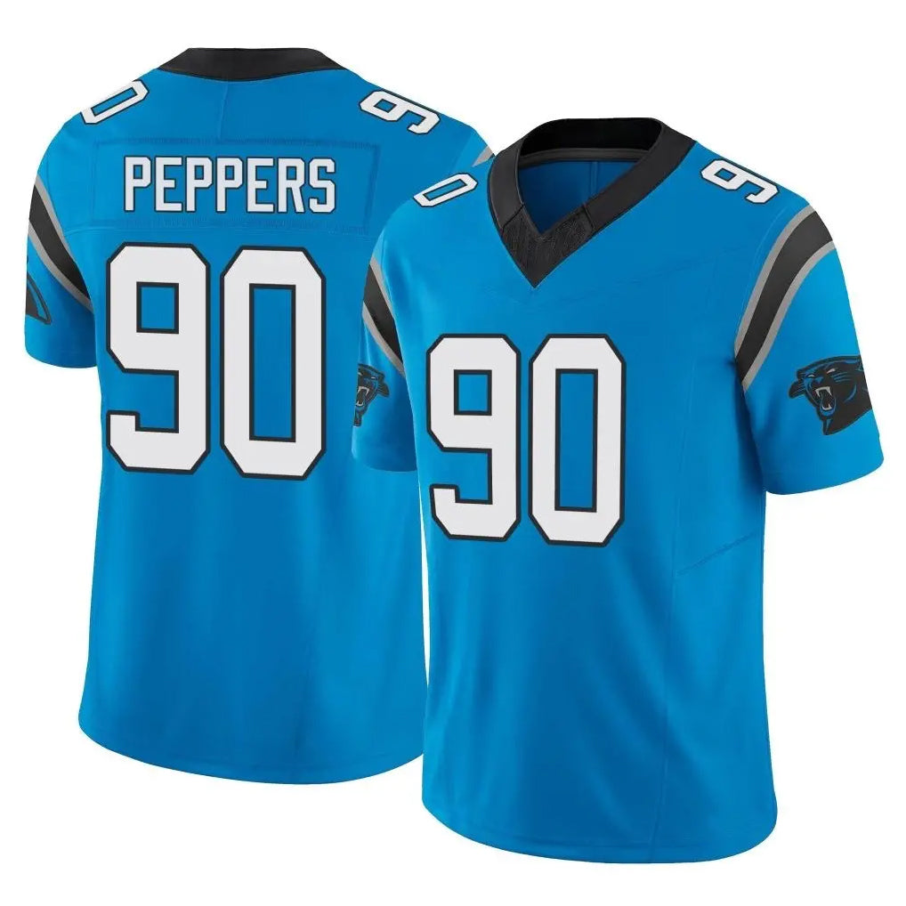 Parkc C.Panthers #90 Julius Peppers Player Blue Vapor F.U.S.E. Limited Home Game Stitched Jerseys