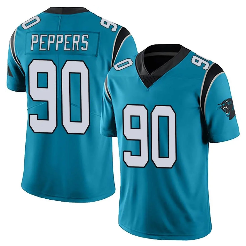Parkc C.Panthers #90 Julius Peppers Player Blue Vapor Untouchable Limited Game Stitched Jerseys