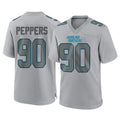 Parkc C.Panthers #90 Julius Peppers Player Gray Atmosphere Fashion Game Stitched Jerseys