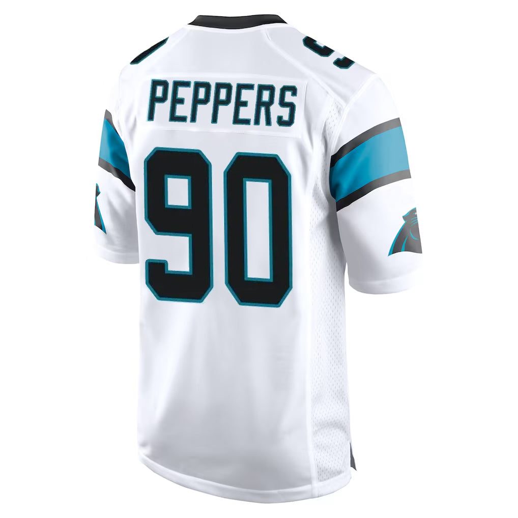 Parkc C.Panthers #90 Julius Peppers Player White Game Stitched Jerseys
