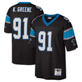 Parkc C.Panthers #91 Kevin Greene Player Black Mitchell & Ness Legacy Replica Stitched Jerseys