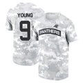 Parkc C.Panthers #9 Bryce Young Player Arctic Camo Salute to Service T-Shirt Hoodies Stitched Jerseys