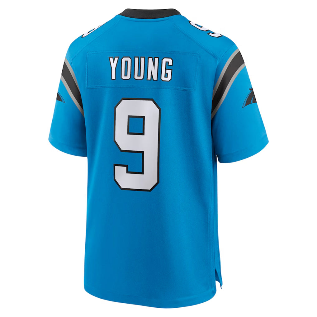 Parkc C.Panthers #9 Bryce Young Player Blue Home Game Stitched Jerseys