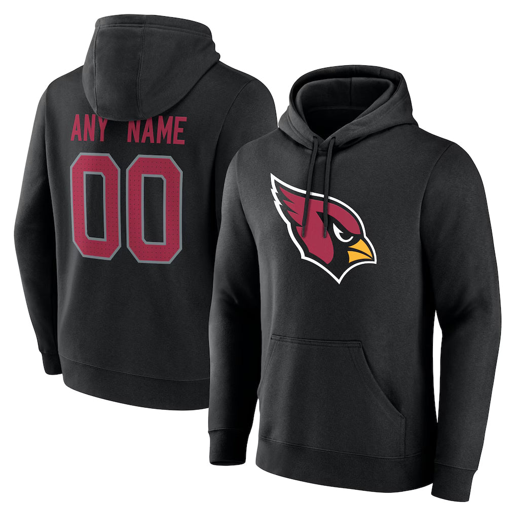 Parkc Custom A.Cardinals Black Salute to Service Pullover Hoodies Any Name & Numbers Stitched Jerseys