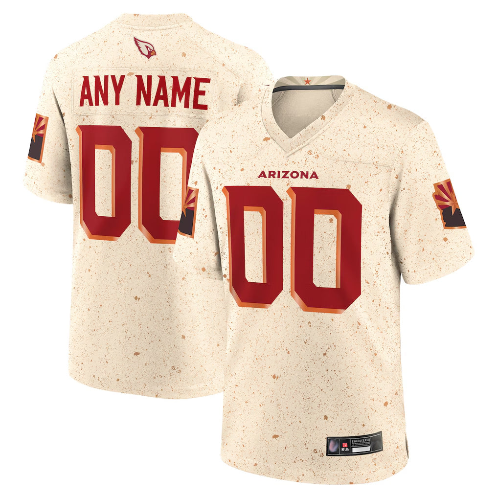 Parkc Custom A.Cardinals Cream Rivalries Collection Home Game Stitched Jerseys
