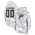 Parkc Custom A.Falcons Arctic Camo Salute to Service Limited Hoodie Any Name & Numbers Stitched Jerseys