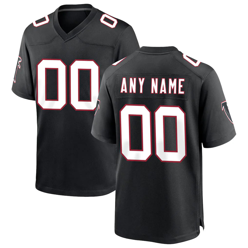 Parkc Custom A.Falcons Black Throwback Limited Home Game Any Name & Numbers Stitched Jerseys