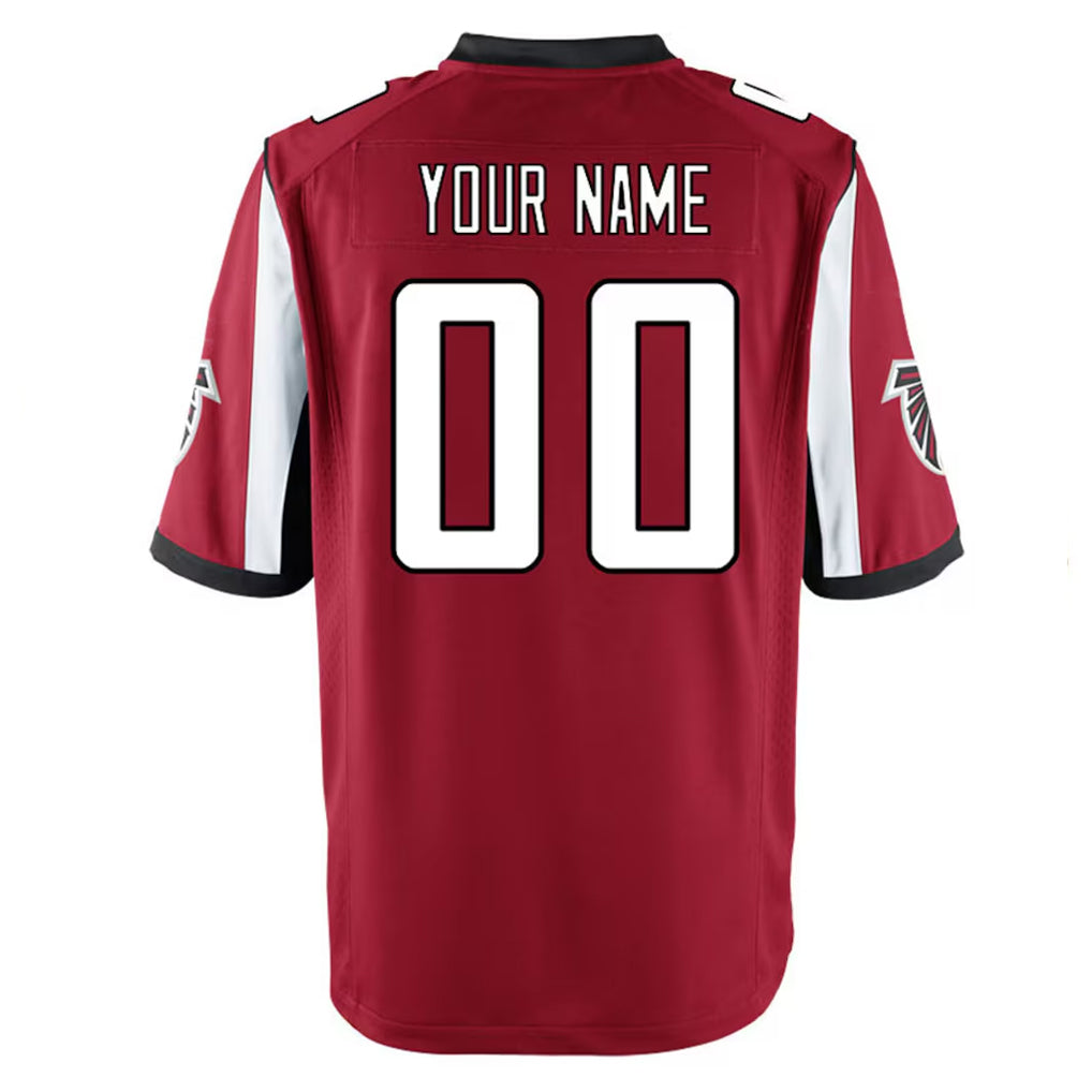 Parkc Custom A.Falcons Red Home Game Any Name & Numbers Stitched Jerseys