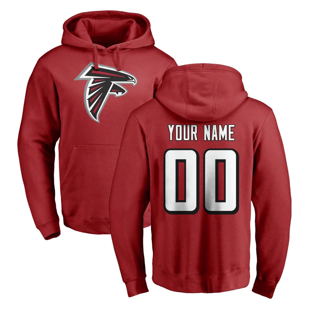 Parkc Custom A.Falcons Red Limited Hoodie Any Name & Numbers Stitched Jerseys