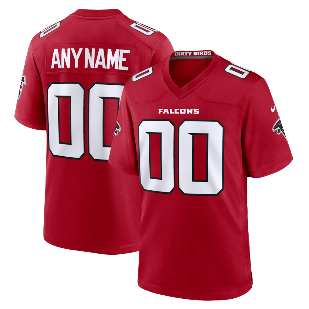 Parkc Custom A.Falcons Red Replica Home Game Any Name & Numbers Stitched Jerseys