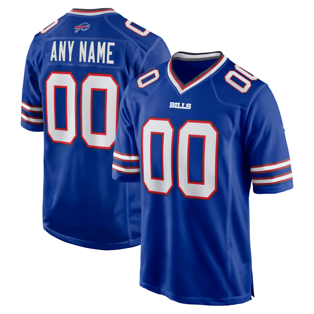 Parkc Custom B.Bills Royal Royal Game Stitched Jerseys