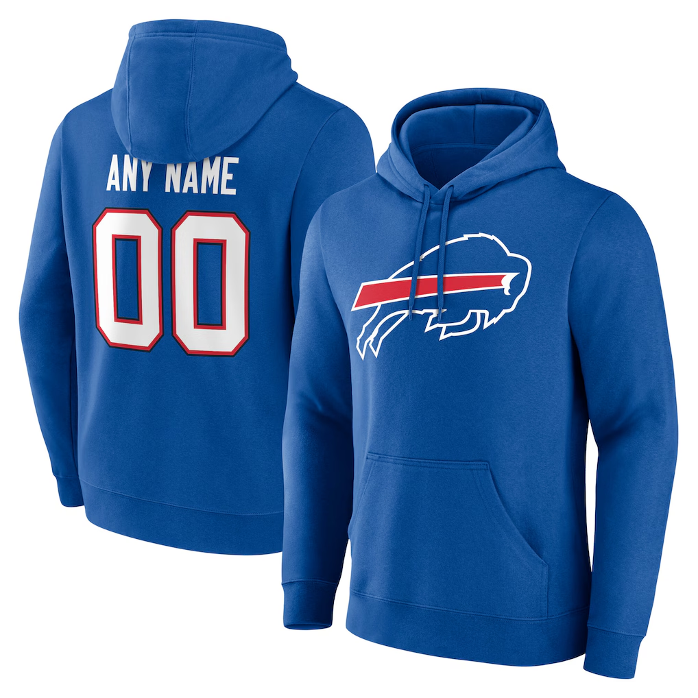 Parkc Custom B.Bills Team Authentic Personalized Name & Number Hoodie Stitched Jerseys