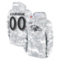 Parkc Custom B.Ravens Black Pullover Hoodie Any Name & Numbers Stitched Jerseys