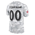 Parkc Custom B.Ravens Arctic Camo Salute to Service Limited Any Name & Numbers Stitched Jerseys