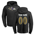 Parkc Custom B.Ravens Black Pullover Hoodie Any Name & Numbers Stitched Jerseys
