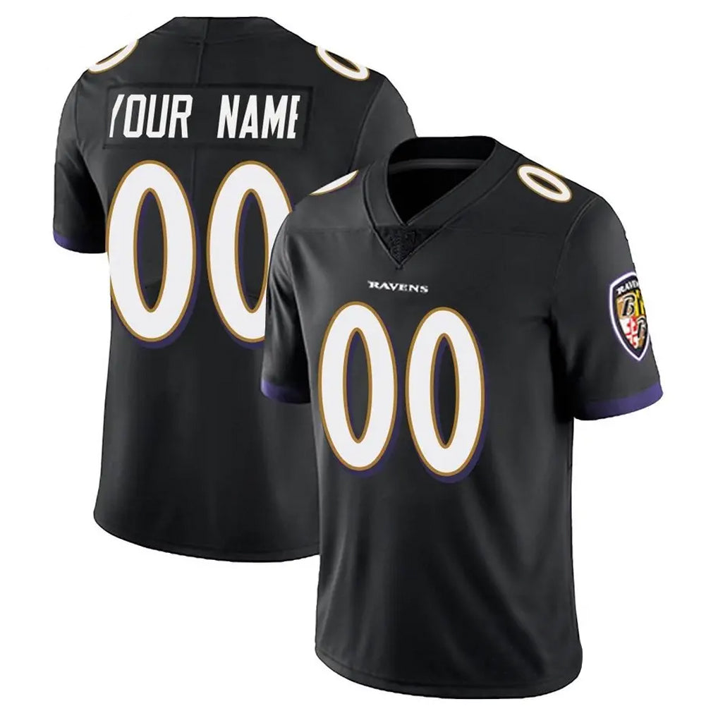 Parkc Custom B.Ravens Black Vapor F.U.S.E. Limited Any Name & Numbers Stitched Jerseys