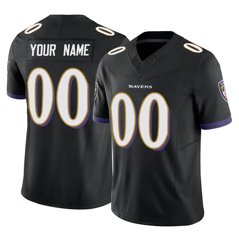 Parkc Custom B.Ravens Black Vapor F.U.S.E. Limited Game Any Name & Numbers Stitched Jerseys