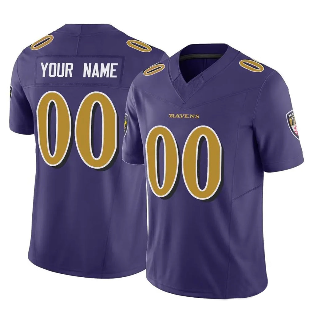 Parkc Custom B.Ravens Purple Vapor F.U.S.E. Limited Game Any Name & Numbers Stitched Jerseys
