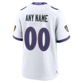 Parkc Custom B.Ravens White Home Game Any Name & Numbers Stitched Jerseys
