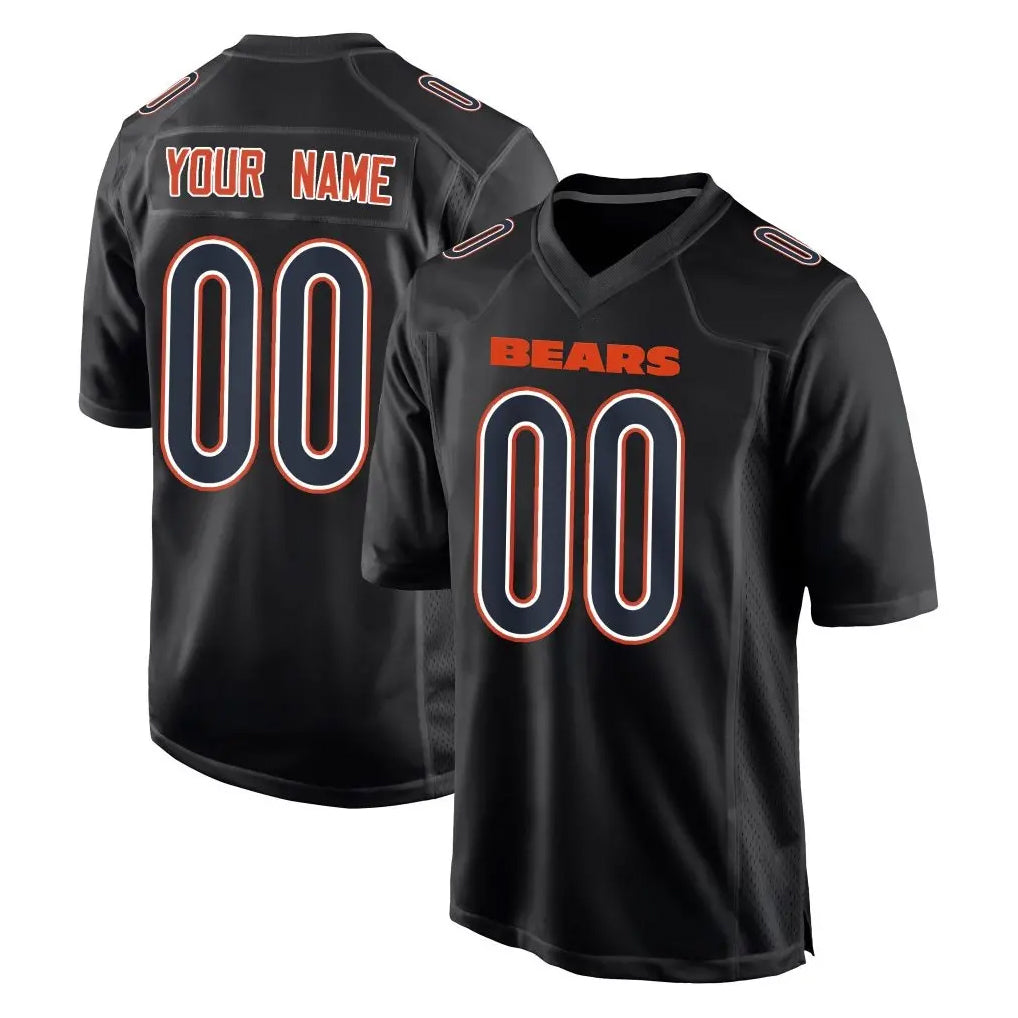 Parkc Custom C.Bears Carbon Black Fashion Game Any Name & Numbers Stitched Jerseys