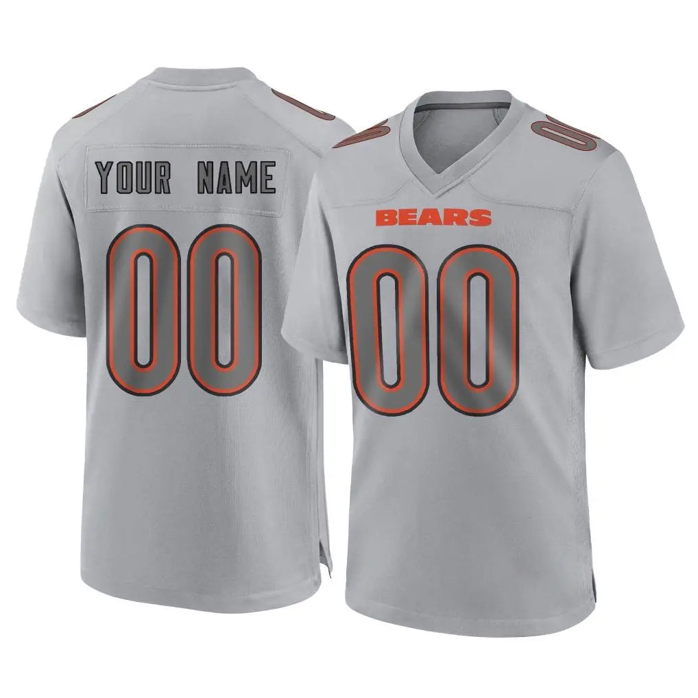 Parkc Custom C.Bears Gray Atmosphere Fashion Game Any Name & Numbers Stitched Jerseys