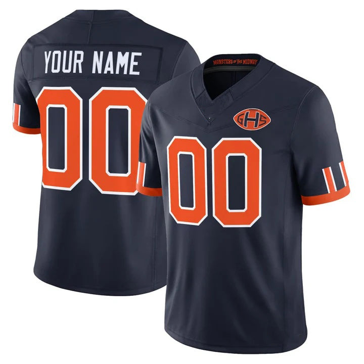 Parkc Custom C.Bears Navy Rivalries Jersey - All Stitched