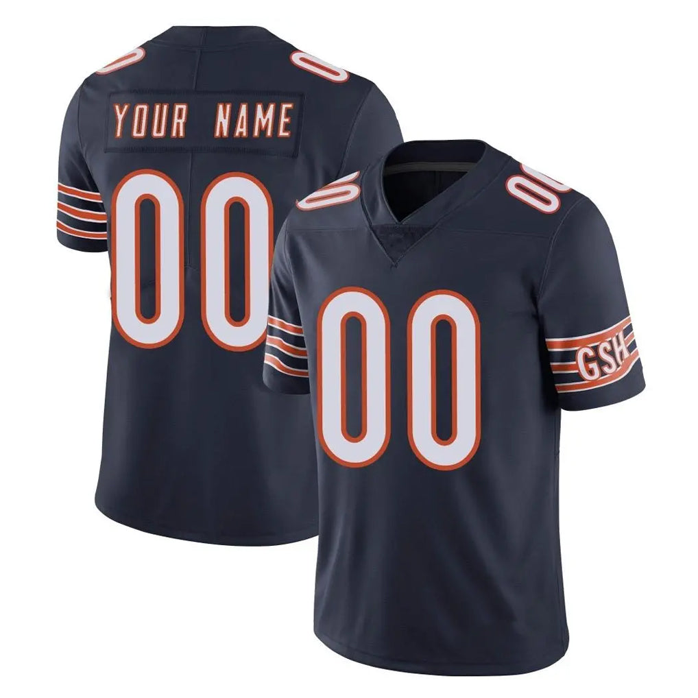 Parkc Custom C.Bears Navy Vapor Untouchable Limited Home Game Any Name & Numbers Stitched Jerseys