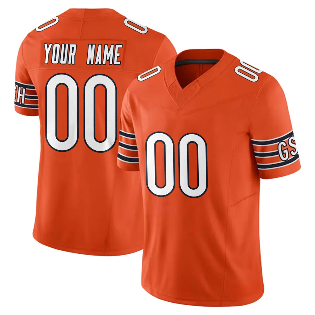 Parkc Custom C.Bears Orange Vapor F.U.S.E. Limited Home Game Any Name & Numbers Stitched Jerseys