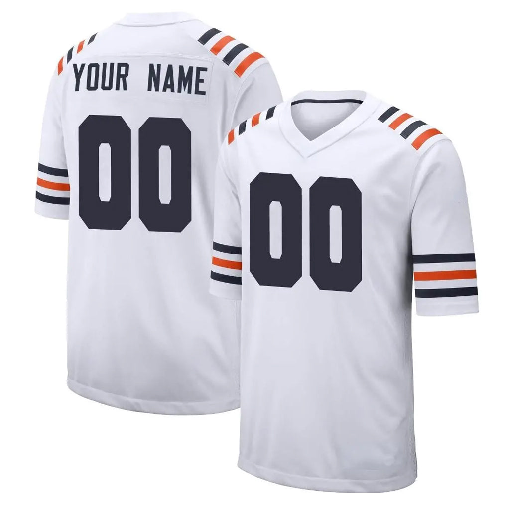 Parkc Custom C.Bears White Classic Home Game Any Name & Numbers Stitched Jerseys