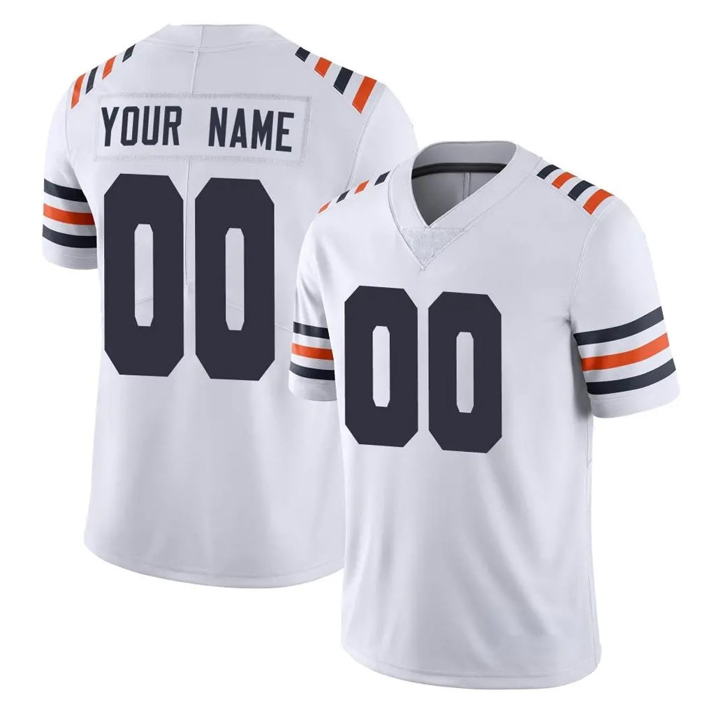 Parkc Custom C.Bears White Classic Vapor Limited Home Game Any Name & Numbers Stitched Jerseys