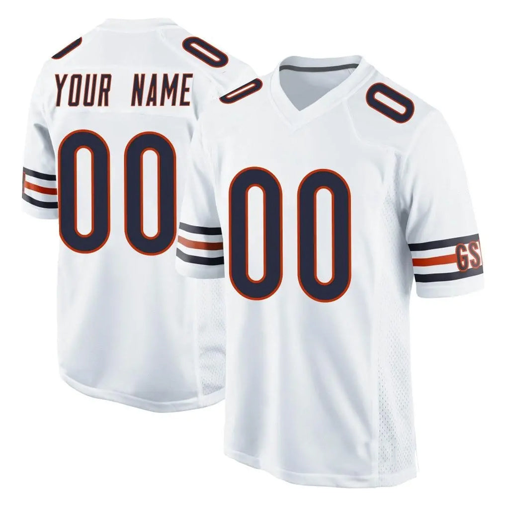 Parkc Custom C.Bears White Home Game Any Name & Numbers Stitched Jerseys