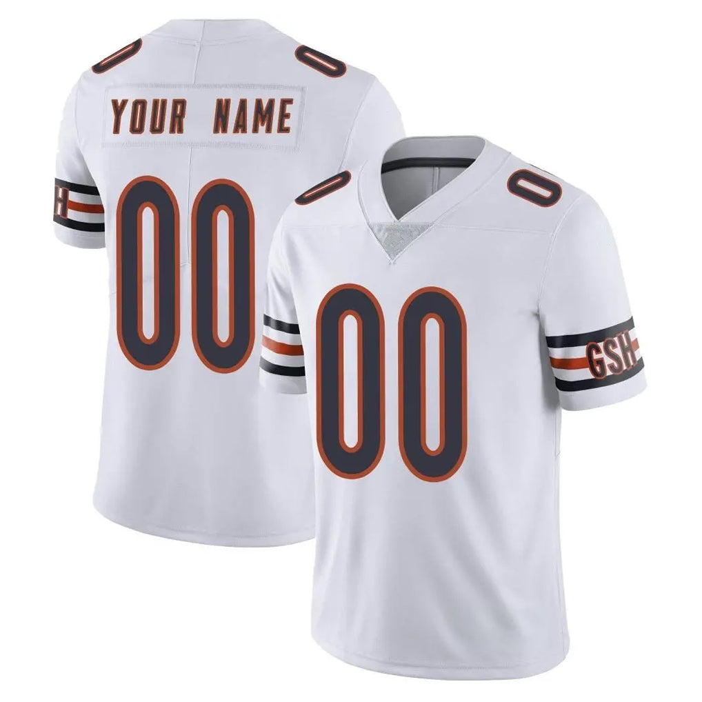 Parkc Custom C.Bears White Vapor Untouchable Limited Home Game Any Name & Numbers Stitched Jerseys
