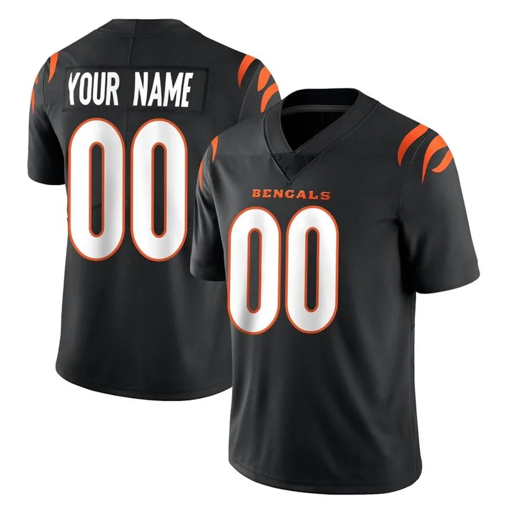 Parkc Custom C.Bengals Black Vapor Untouchable Limited Home Game Any Name & Numbers Stitched Jerseys