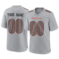 Parkc Custom C.Bengals Gray Atmosphere Fashion Game Any Name & Numbers Stitched Jerseys