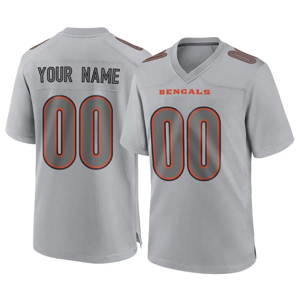 Parkc Custom C.Bengals Gray Atmosphere Fashion Game Any Name & Numbers Stitched Jerseys