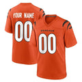 Parkc Custom C.Bengals Orange Home Game Any Name & Numbers Stitched Jerseys