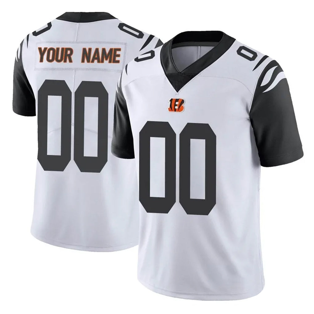 Parkc Custom C.Bengals White Color Rush Vapor Untouchable Limted Home Game Any Name & Numbers Stitched Jerseys