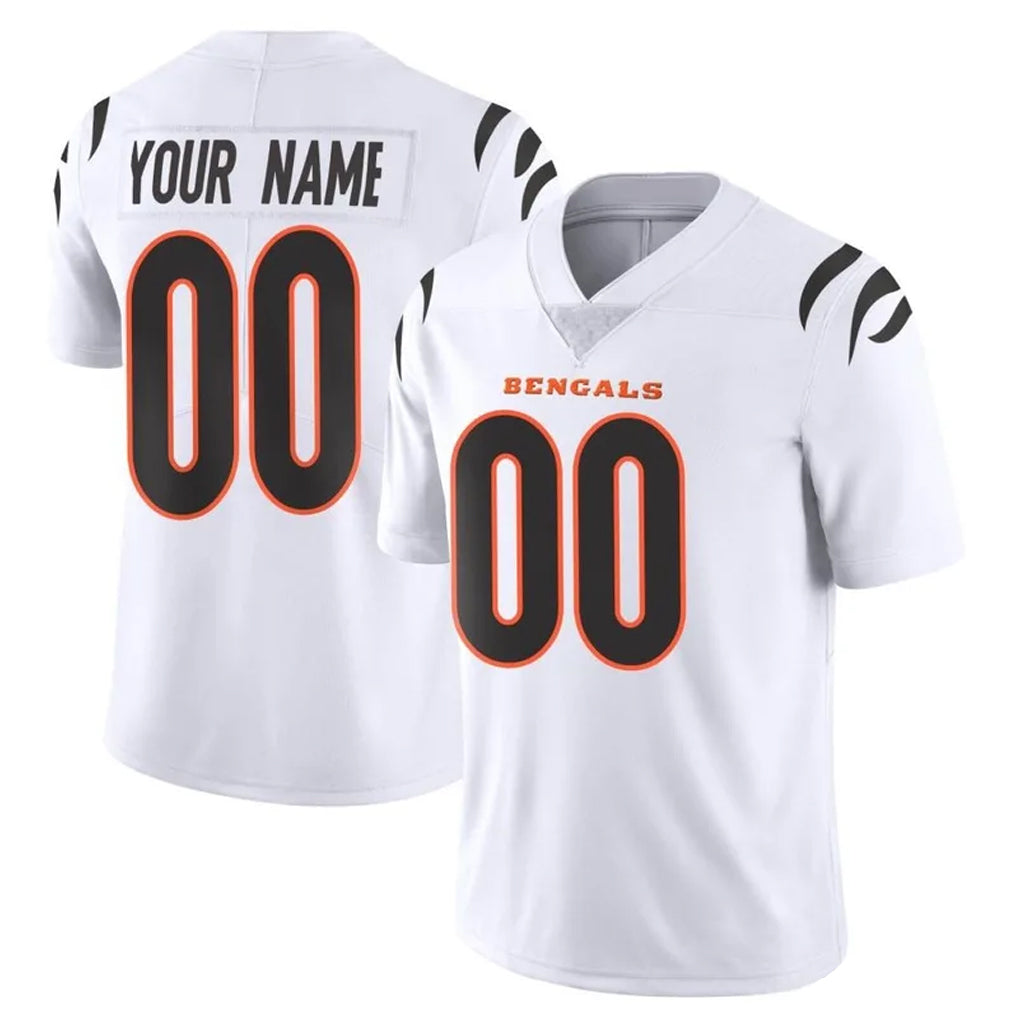 Parkc Custom C.Bengals White Vapor Untouchable Limited Home Game Any Name & Numbers Stitched Jerseys