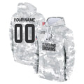 Parkc Custom C.Browns Arctic Camo Salute to Service Hoodies Limited Any Name & Numbers Stitched Jerseys