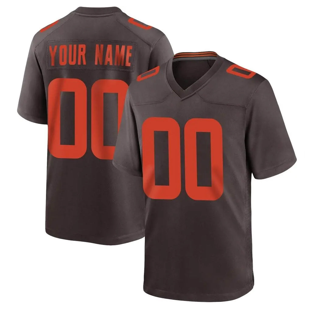 Parkc Custom C.Browns Brown Alternate Home Game Any Name & Numbers Stitched Jerseys